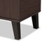 Baxton Studio Idina Dark Brown and Grey Finished Wood 2-Door Shoe Cabinet 173-10906 - alternate 8